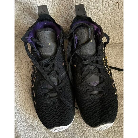 Nike LeBron XVII 17 BG Lakers GS BQ5594-004 Youth Size 7YBoys-7 Mans - Picture 4 of 7